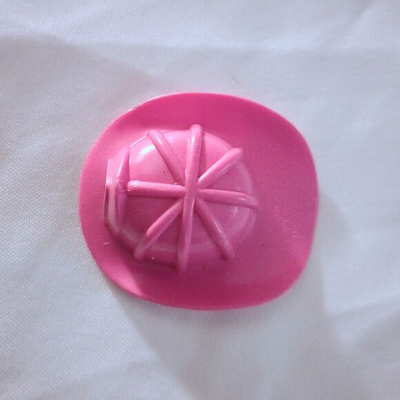 Barbie Doll Accessory PINK FIREMAN HAT Firefighter Fire Fighter Helmet Mattel - Picture 4 of 4